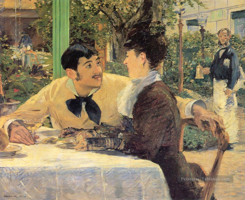 Chez Le Père Lathuile réalisme impressionnisme Édouard Manet Peintures à l'huile